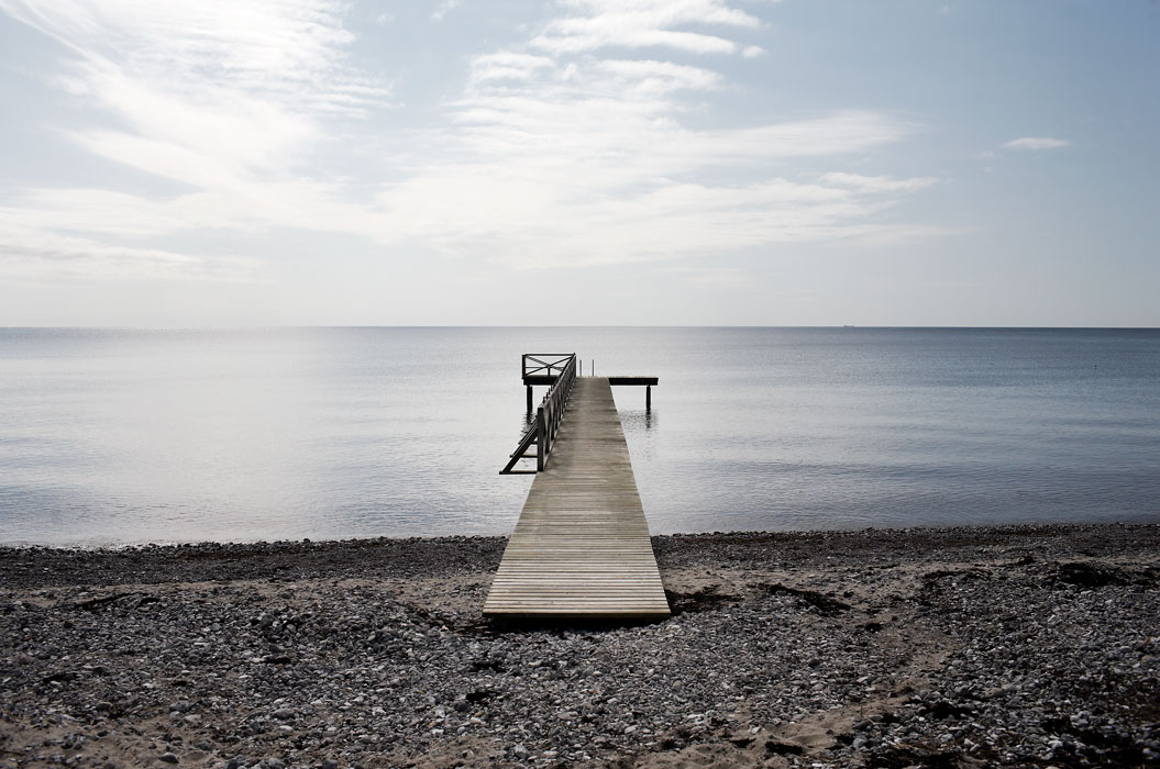 A dock in the sea